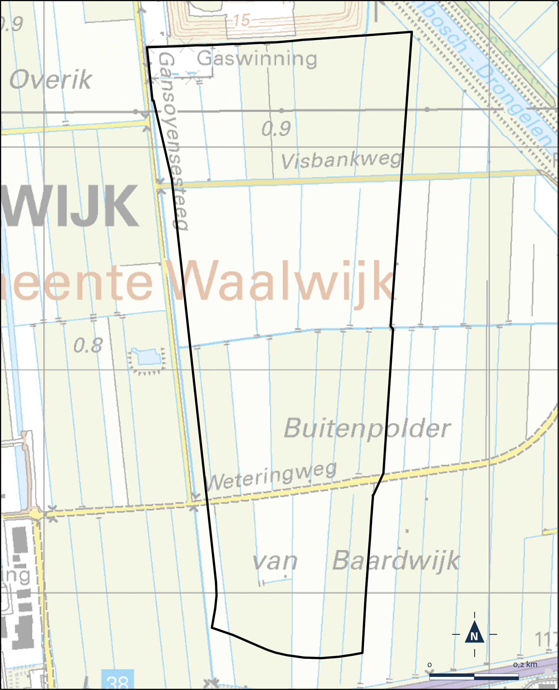 Kaart Waalwijk, Haven 8