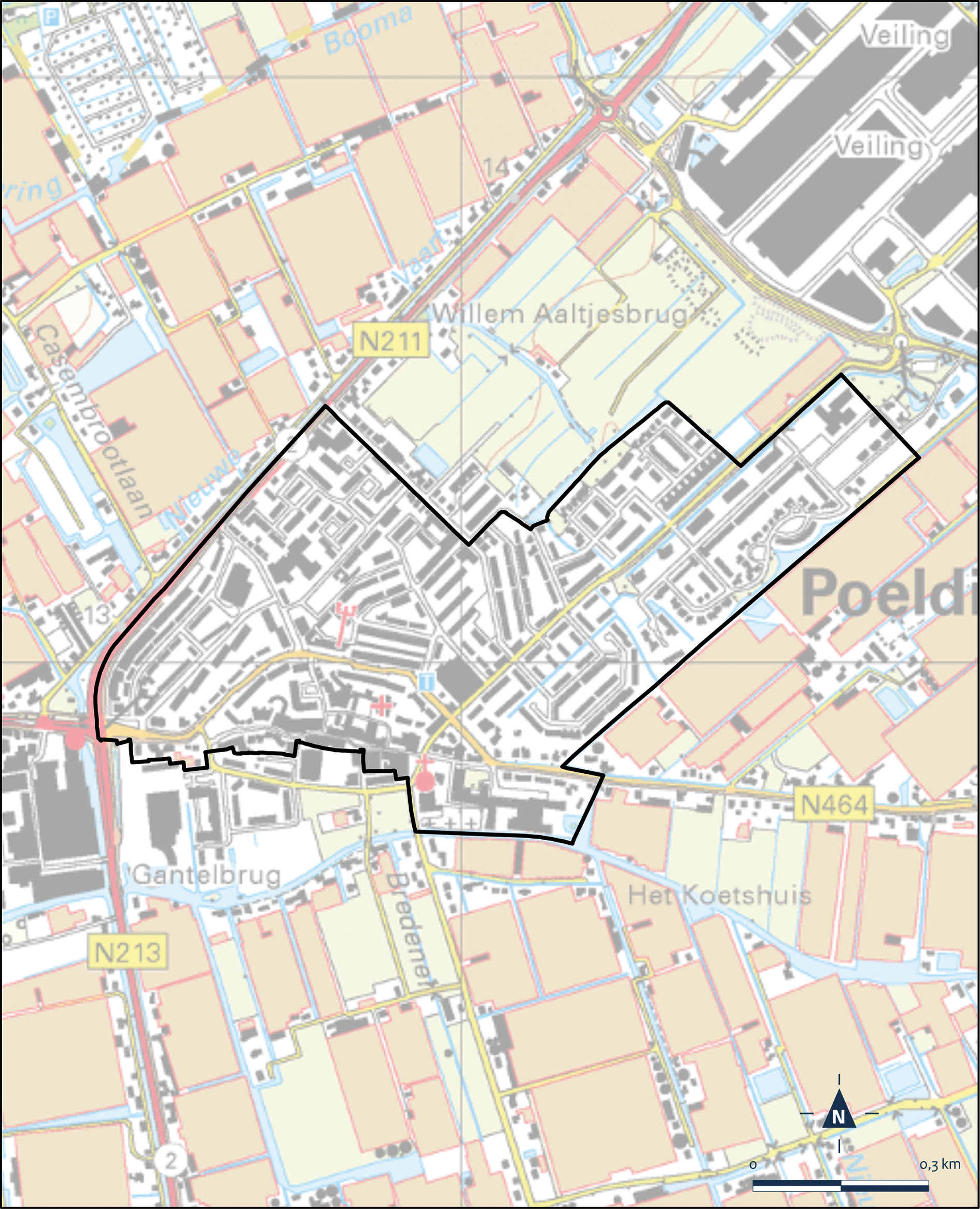 Kaart Westland, Poeldijk Centrum