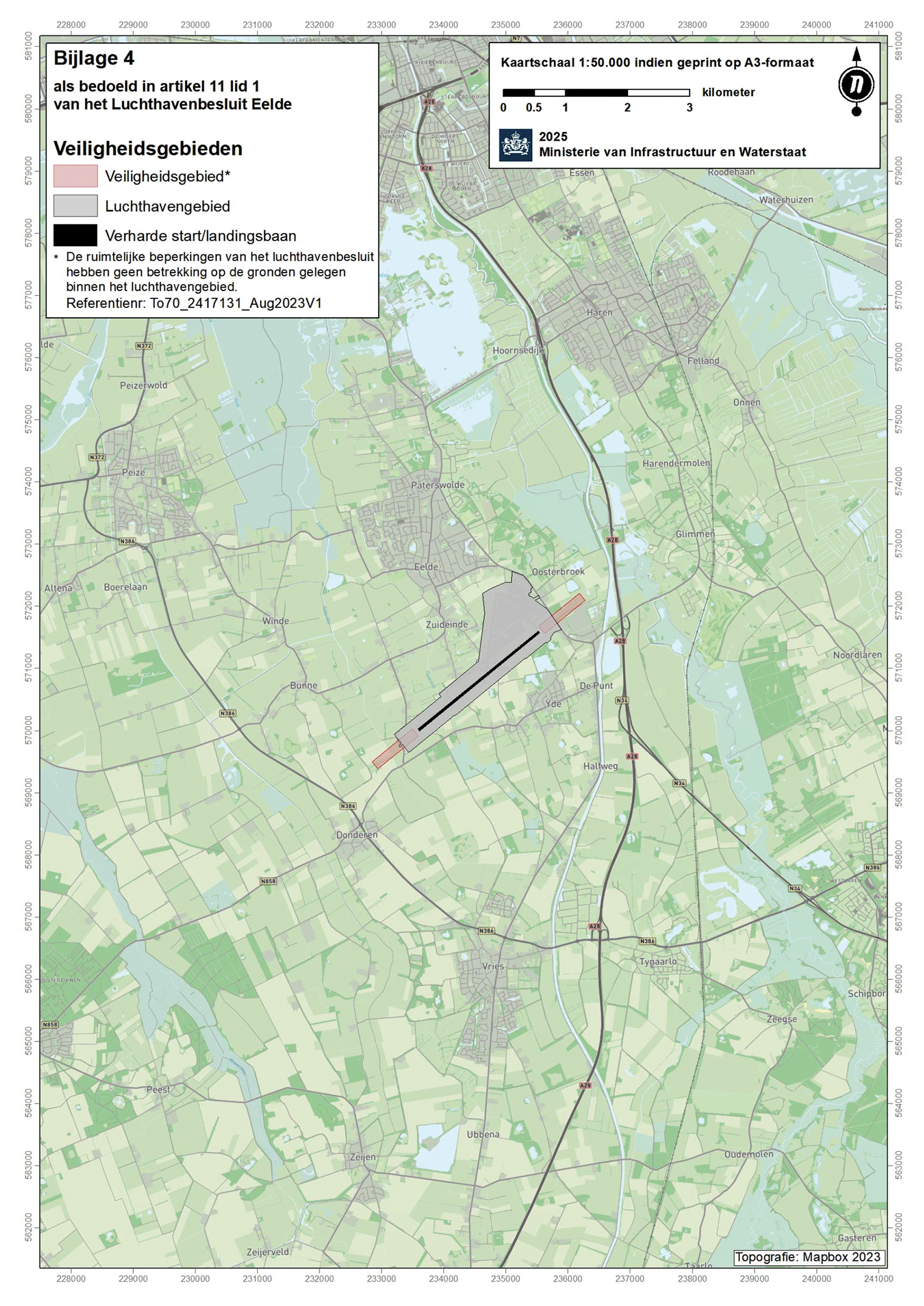 Bijlage 4 als bedoeld in artikel 11, eerste lid, van het Luchthavenbesluit Eelde