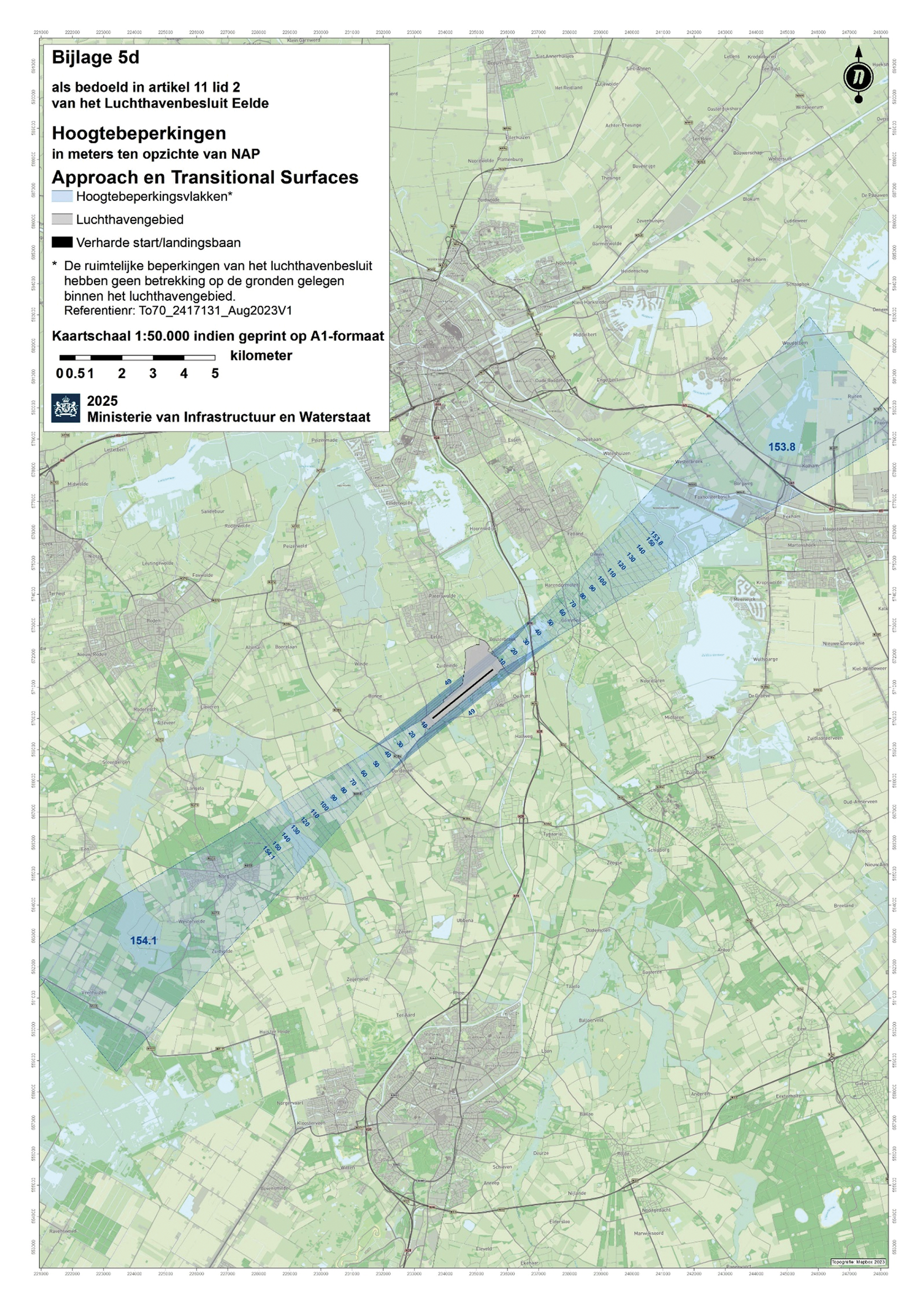 Bijlage 5d als bedoeld in artikel 11, tweede lid, van het Luchthavenbesluit Eelde