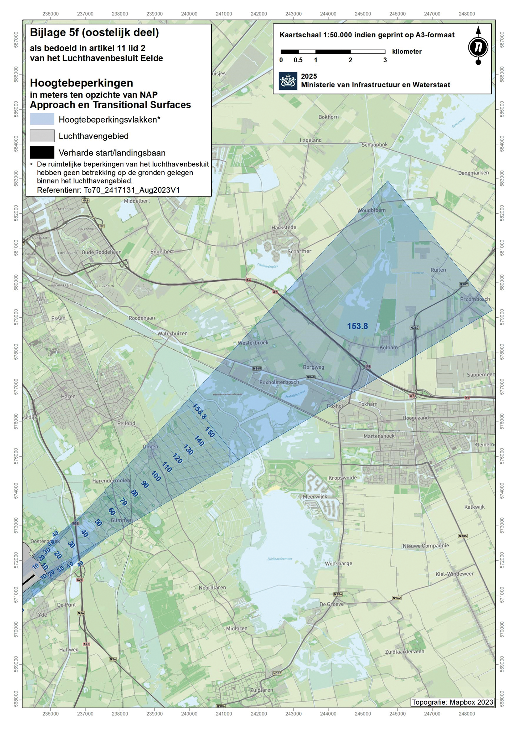 Bijlage 5f als bedoeld in artikel 11, tweede lid, van het Luchthavenbesluit Eelde