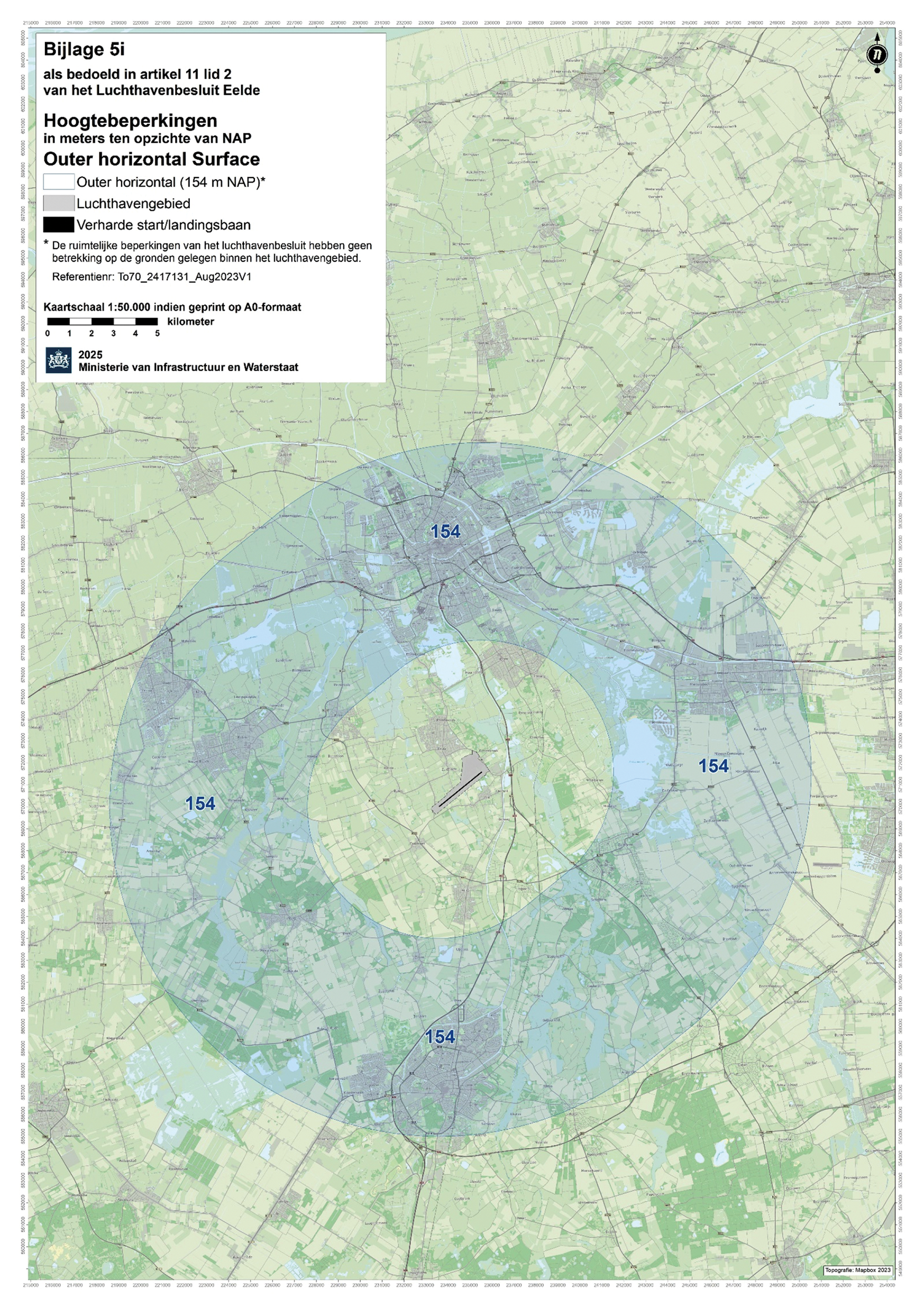 Bijlage 5i als bedoeld in artikel 11, tweede lid, van het Luchthavenbesluit Eelde