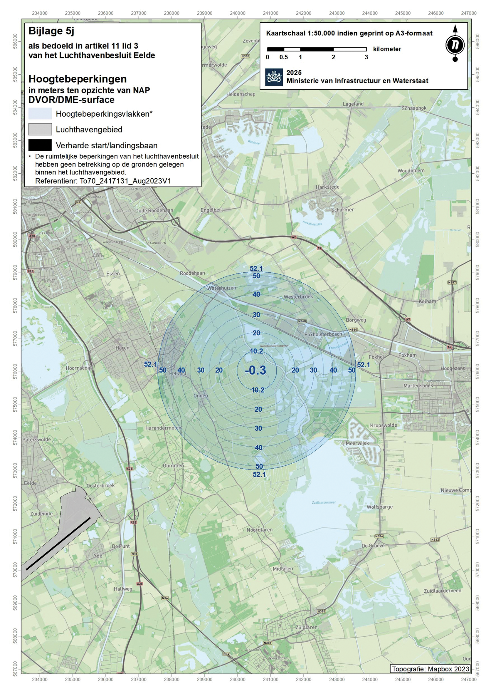 Bijlage 5j als bedoeld in artikel 11, derde lid, van het Luchthavenbesluit Eelde