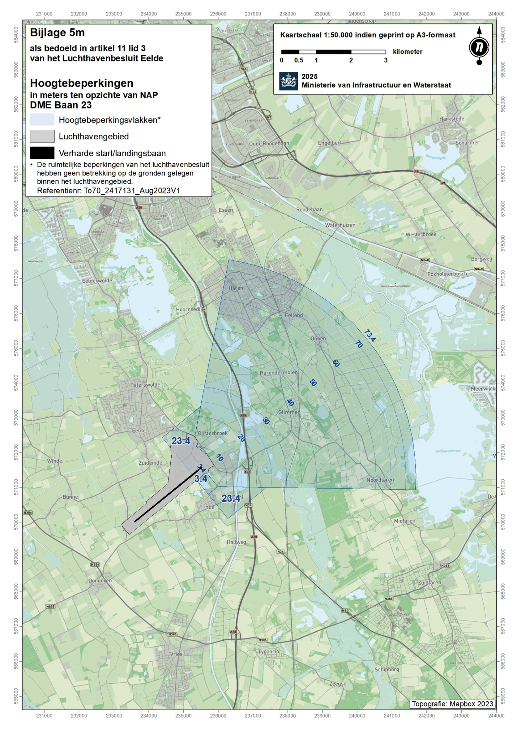 Bijlage 5m als bedoeld in artikel 11, derde lid, van het Luchthavenbesluit Eelde