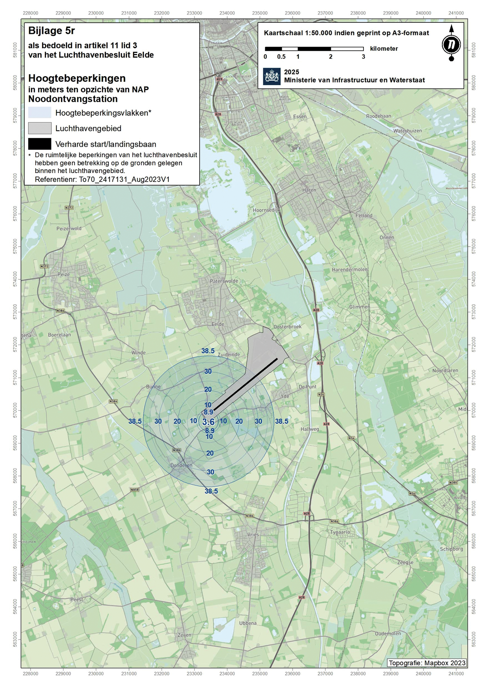 Bijlage 5r als bedoeld in artikel 11, derde lid, van het Luchthavenbesluit Eelde