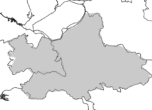 Figuur 2.9: Overzicht frequentieblok 12B, allotments
				23 GL en 23 UT. 