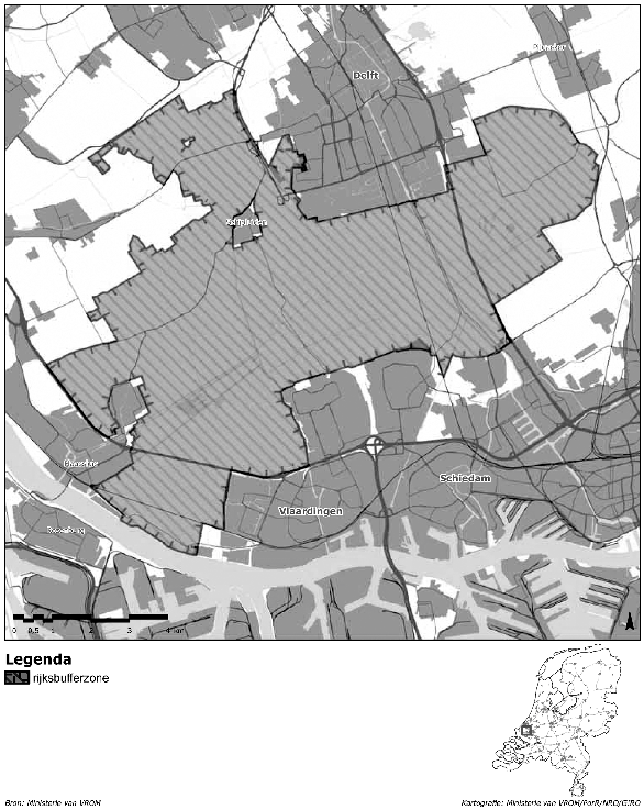 Kaart 1f: rijksbufferzone
              Midden-Delfland