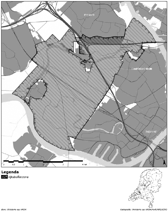 Kaart 1g: rijksbufferzone
              Oost-IJsselmonde