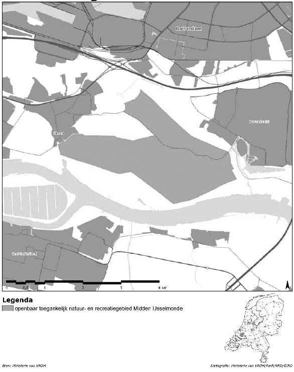 Kaart 7d: openbaar toegankelijk natuur-
              en recreatiegebied Midden IJsselmonde