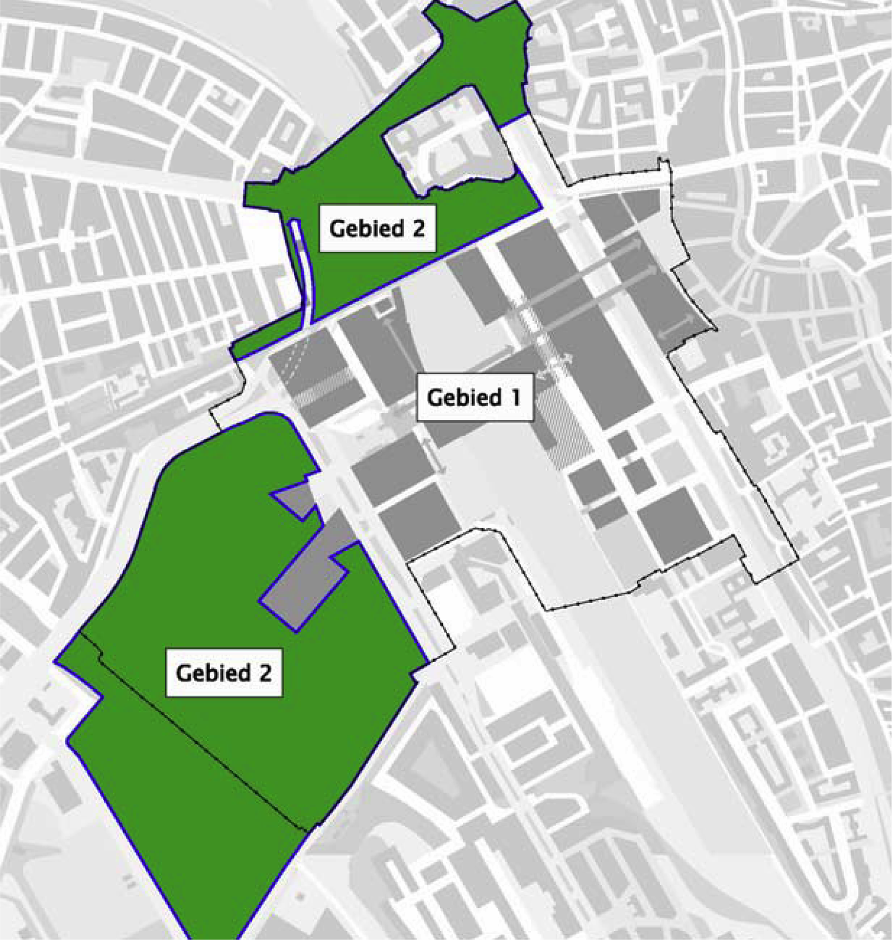 kaart Stationsgebied Utrecht