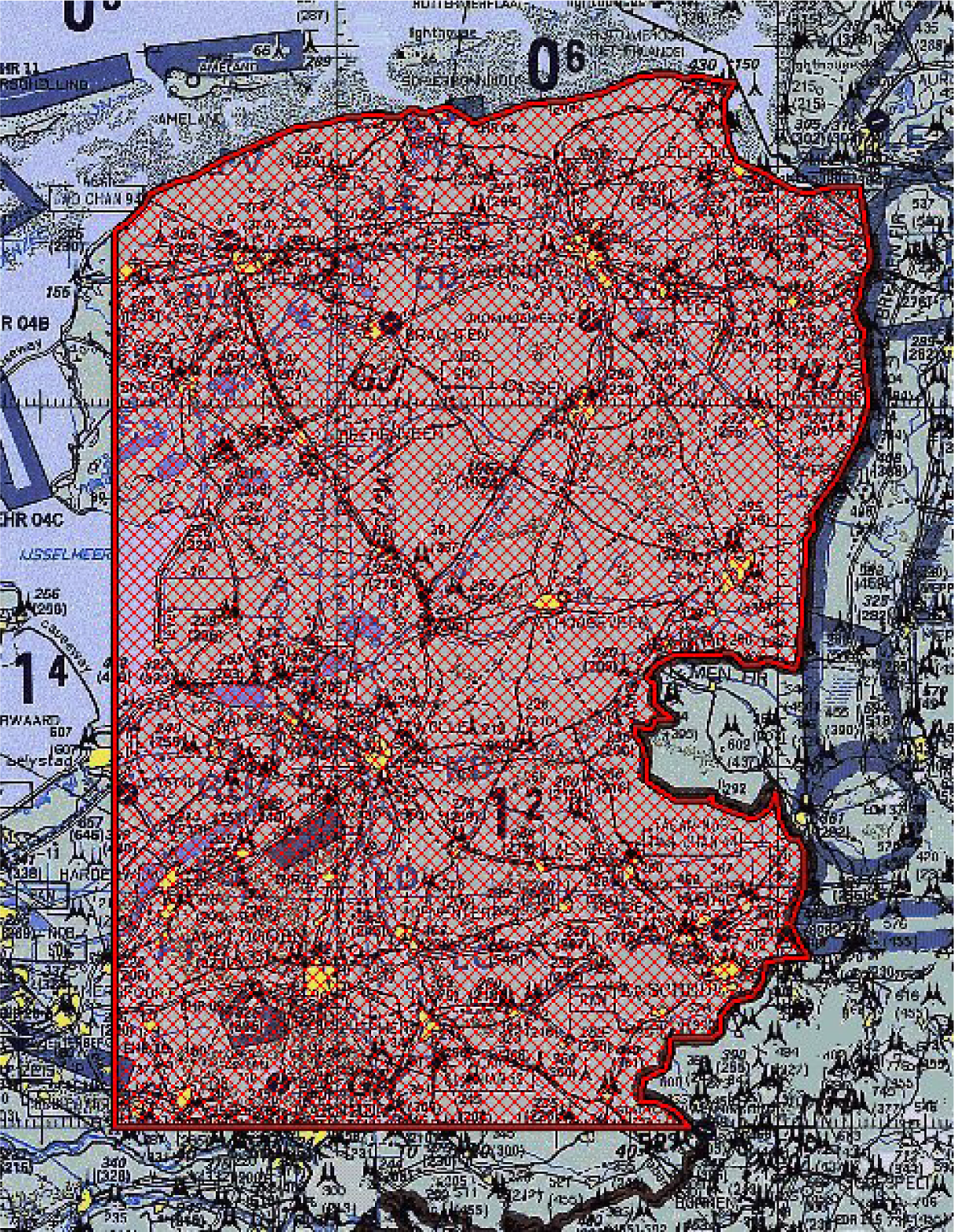 Figuur 1: Oefengebied Falcon Autumn