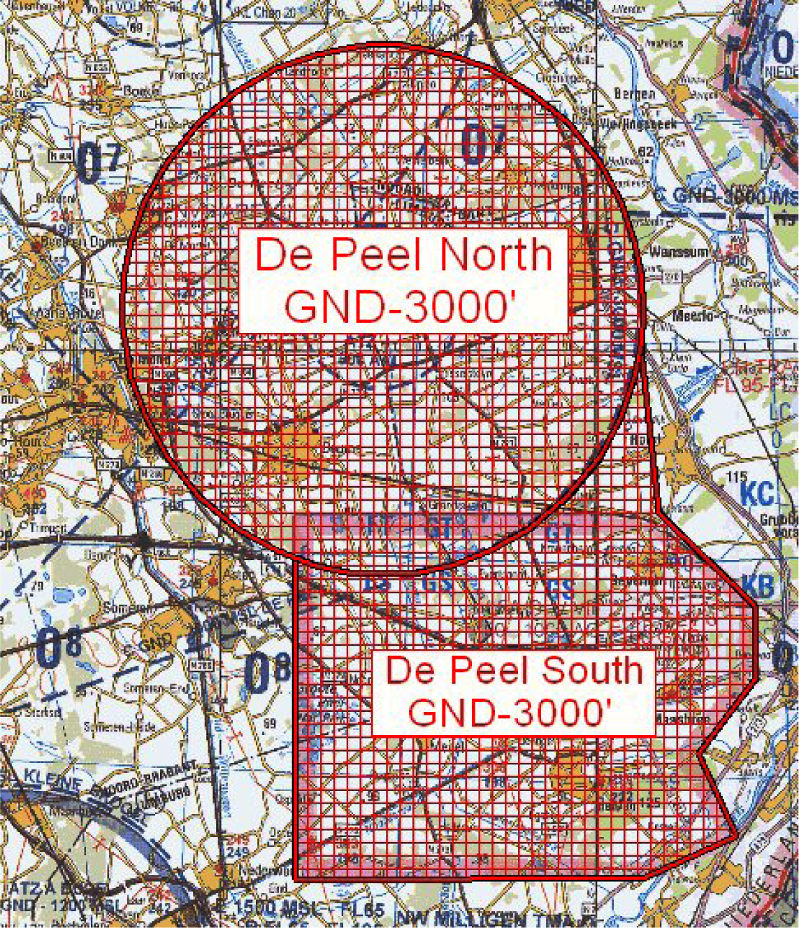 Figuur 1: BVG De Peel North en BVG De Peel South