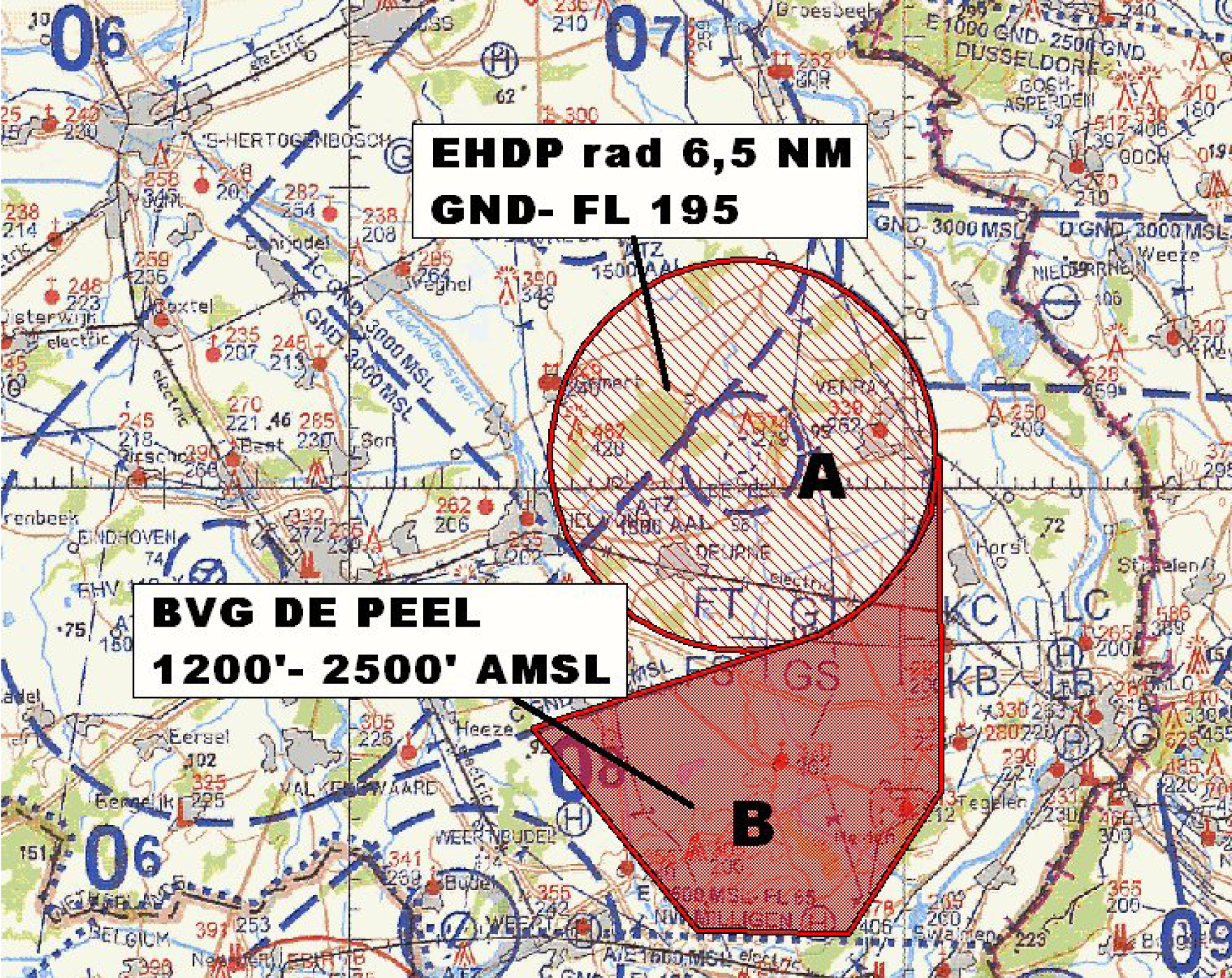 Figuur 1 BVG’s De Peel A en B