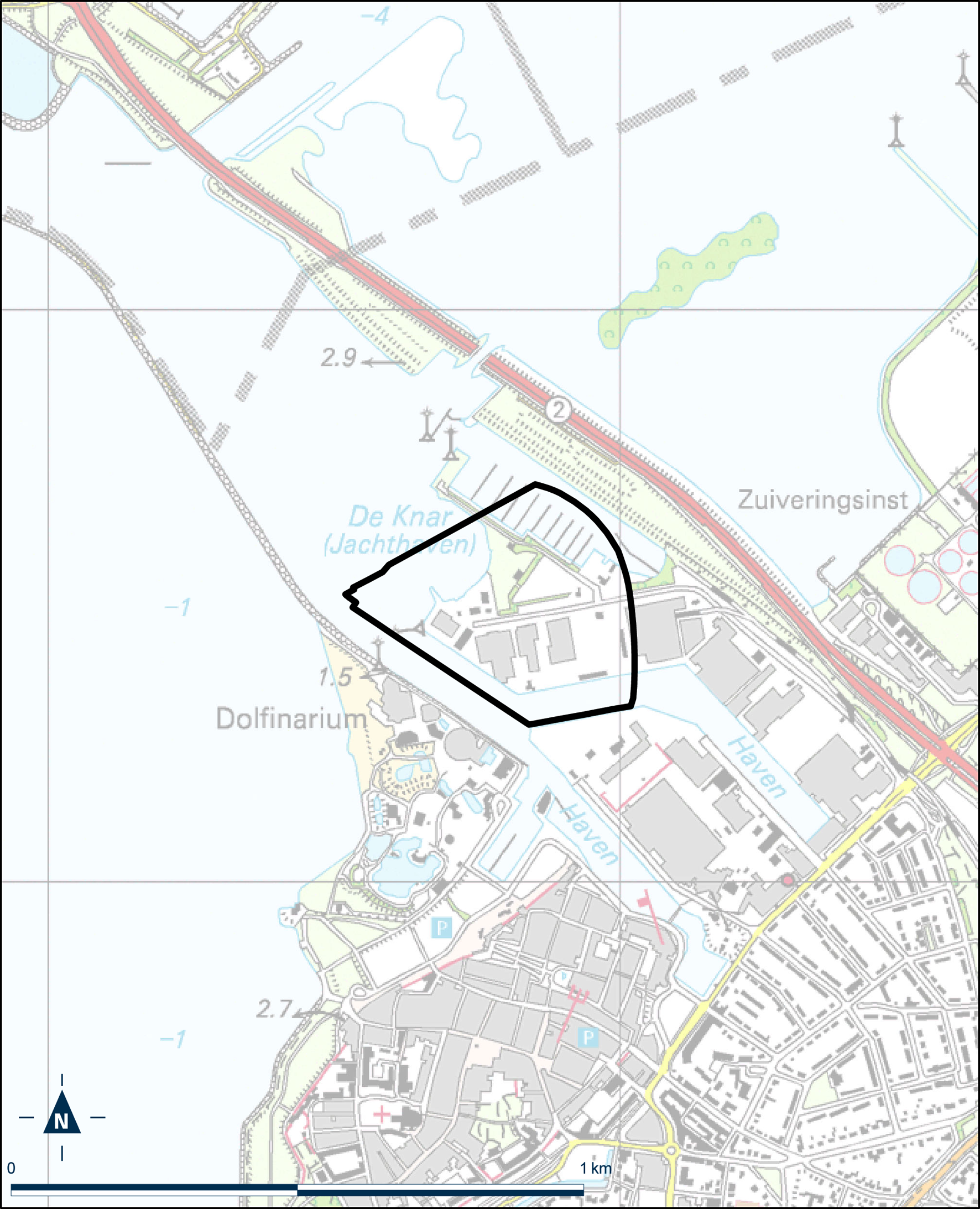 Kaart Harderwijk Waterfront De Eilanden