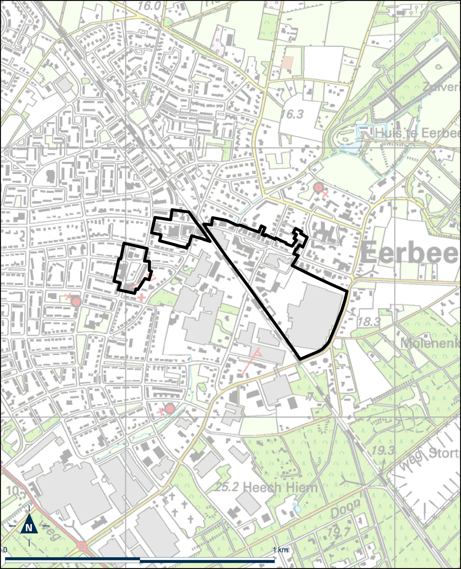 Kaart Brummen – Centrumplan Eerbeek