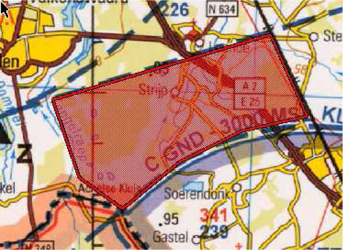 Figuur 3: oefengebied Strijp