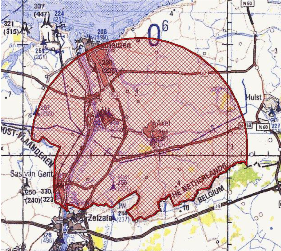 Figuur 2: Oefengebied Axel