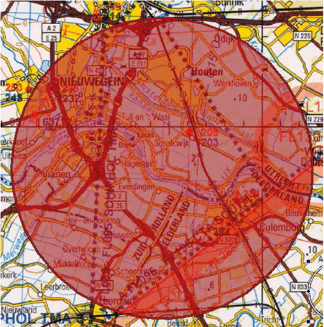 Figuur 1: oefengebied Everdingen