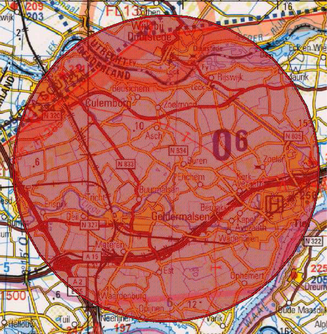 Figuur 3: oefengebied Buren