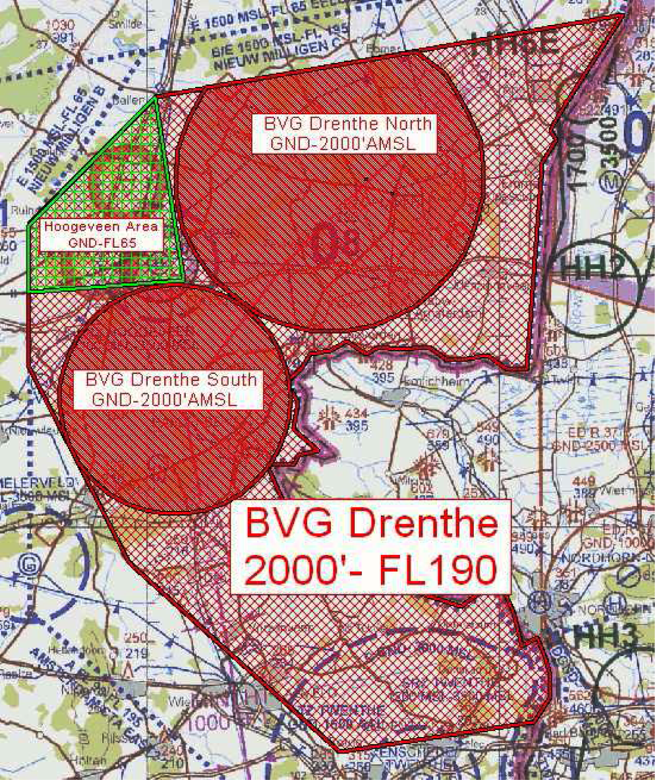 BVG’s Drenthe, Drenthe North, Drenthe South en Hoogeveen area