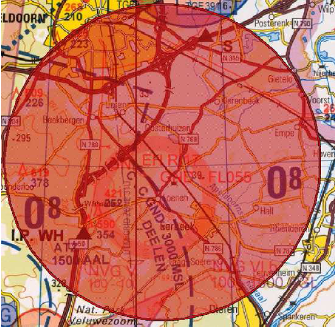 Figuur 2: Oefengebied Veldhuizen