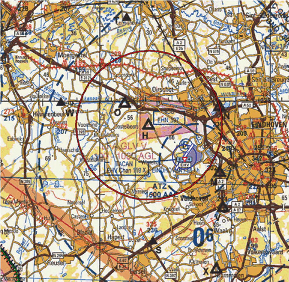 Figuur 2: oefengebied Oirschotse Heide