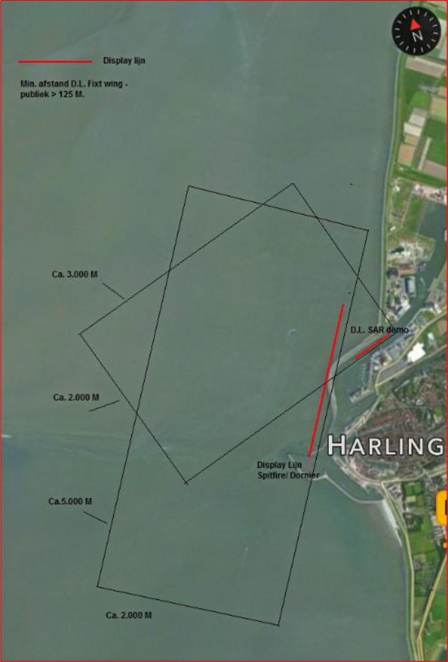 Vertoningslijn en vertoningsgebied