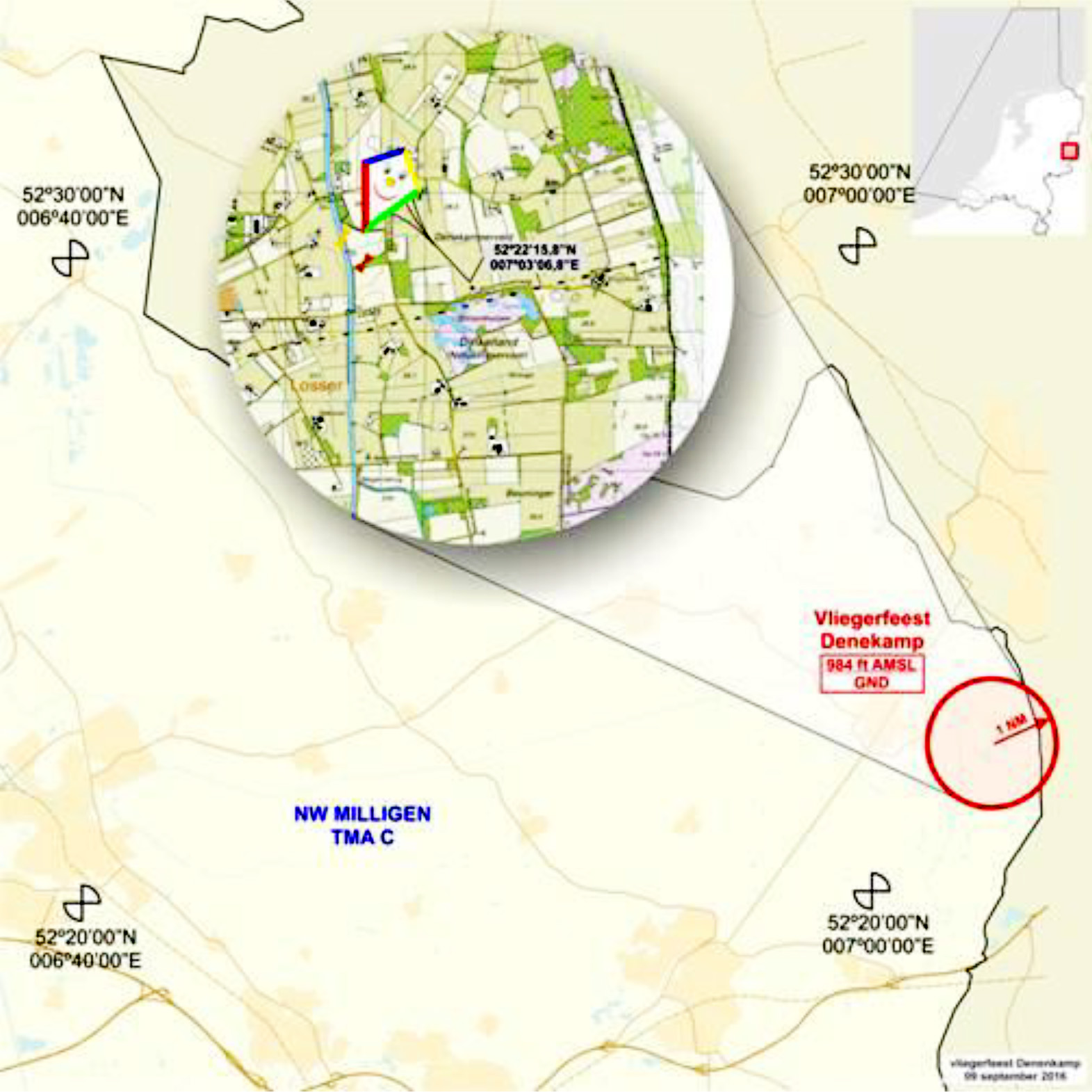 Figuur 1: locatie vliegerfeest Dinkelland