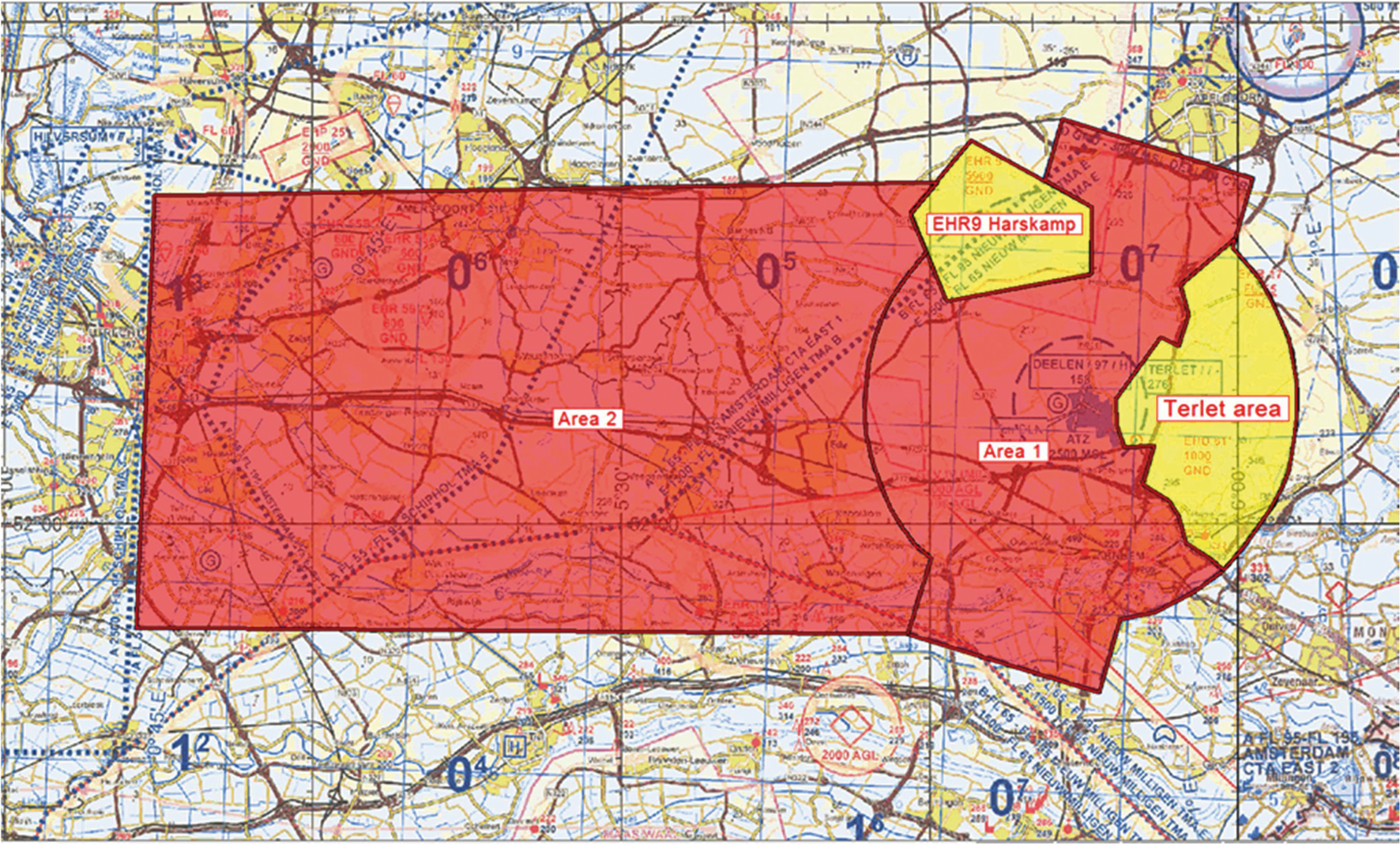 Figuur 1: Area 1 en Area 2