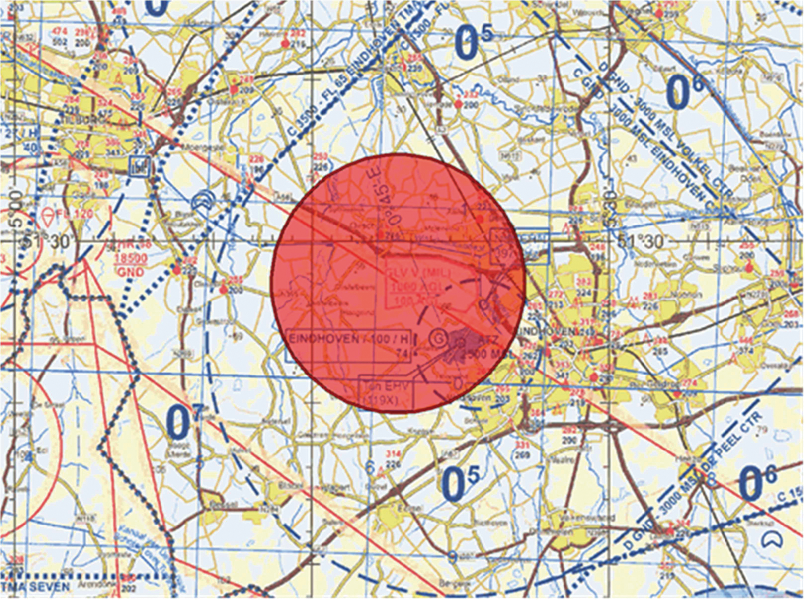 Figuur 2: Oefengebied Oirschotse Heide