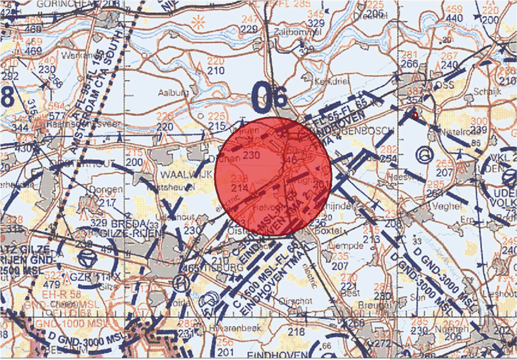 Figuur 3: Oefengebied Vughtse Heide