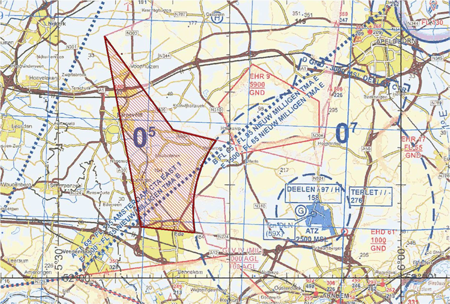 Figuur 1: Oefengebied 1