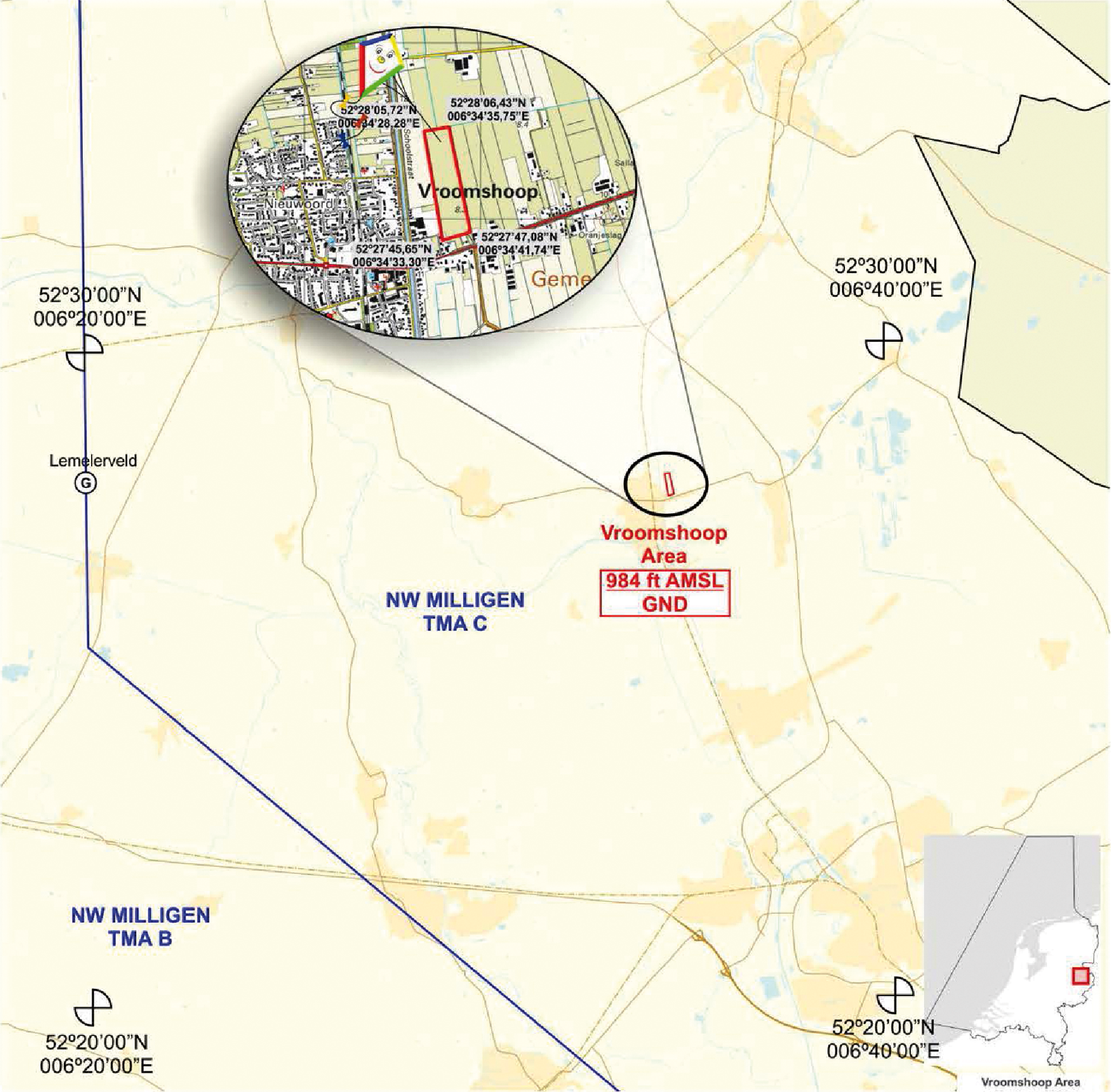 Locatie vliegerfestival Vroomshoop 2017