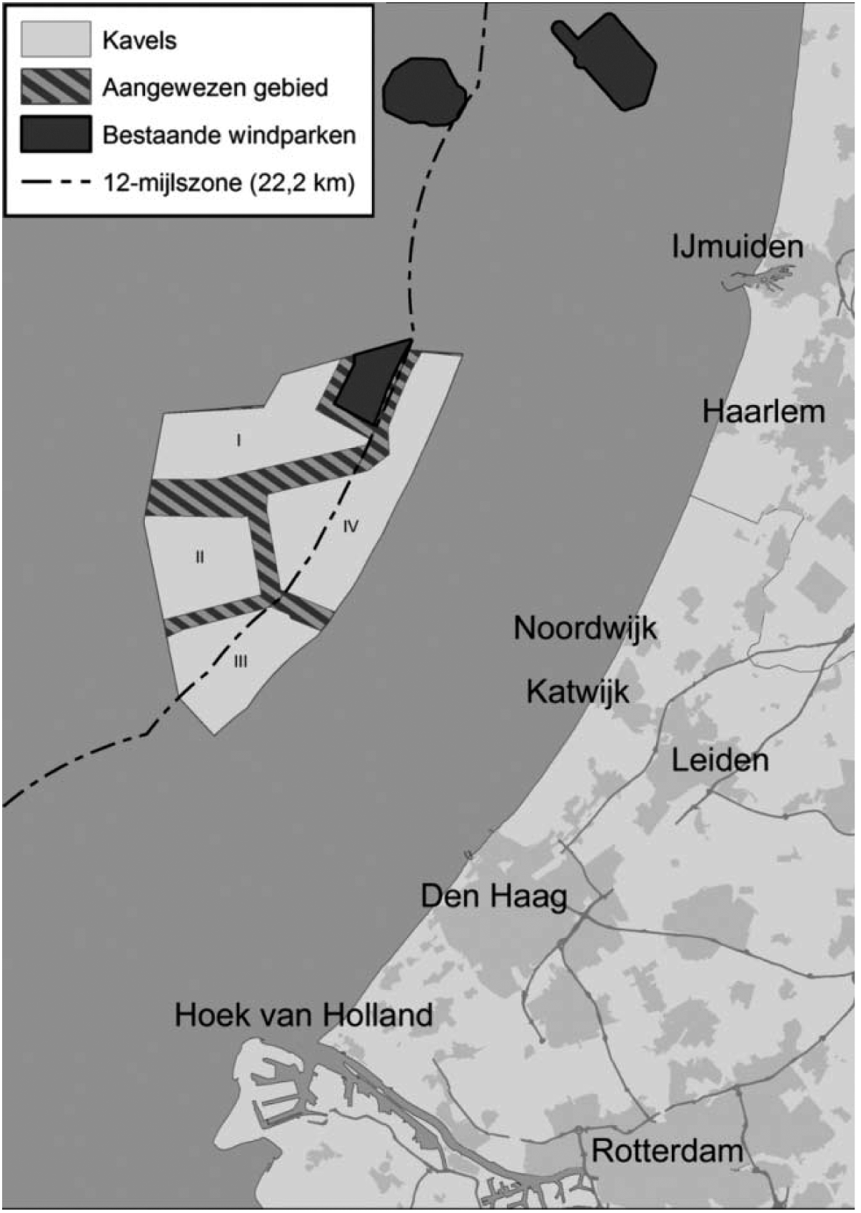 Figuur 1 Ligging van windenergiegebied Hollandse Kust (zuid)