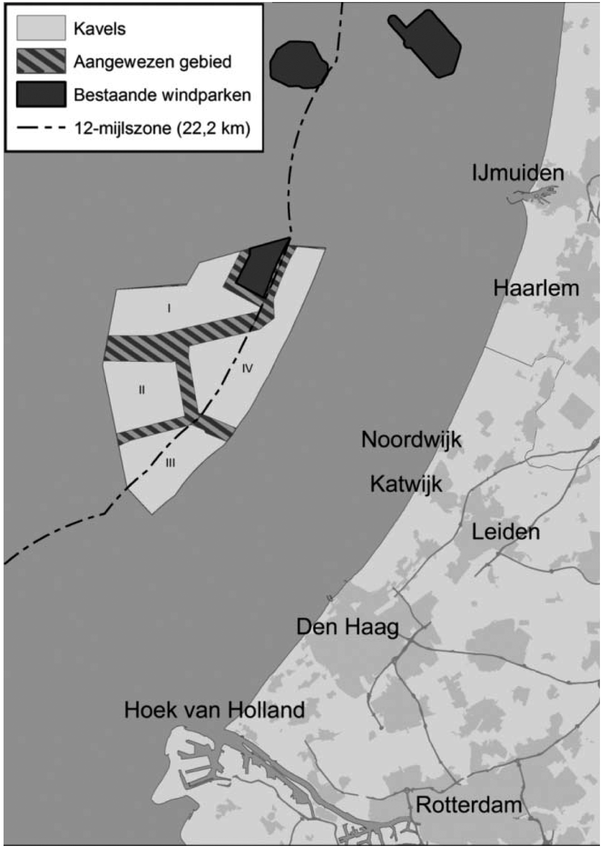 Figuur 1 Ligging van windenergiegebied Hollandse Kust (zuid)
