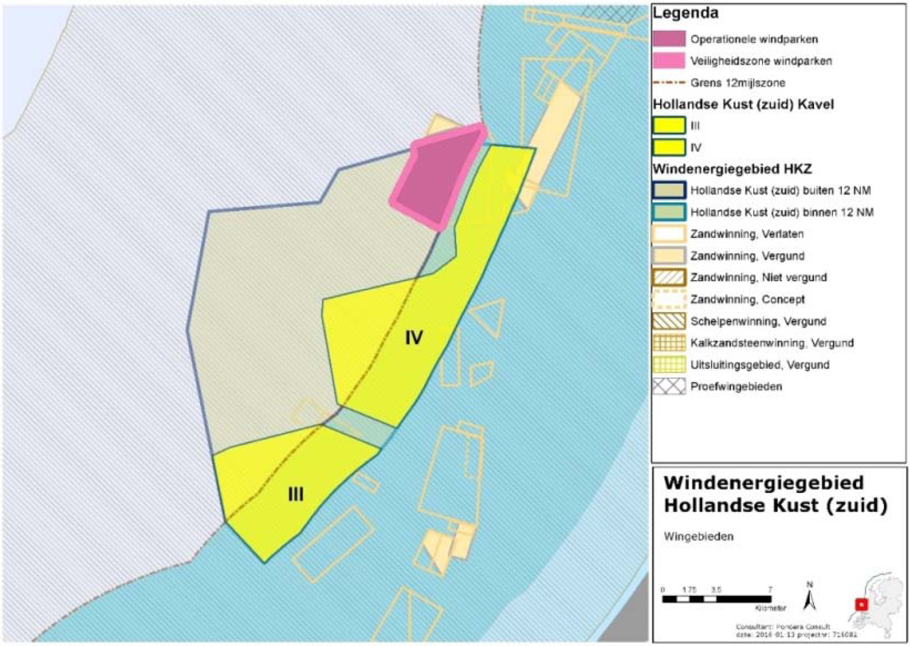 Figuur 8 Windenergiegebied Hollandse Kust (zuid) en wingebieden