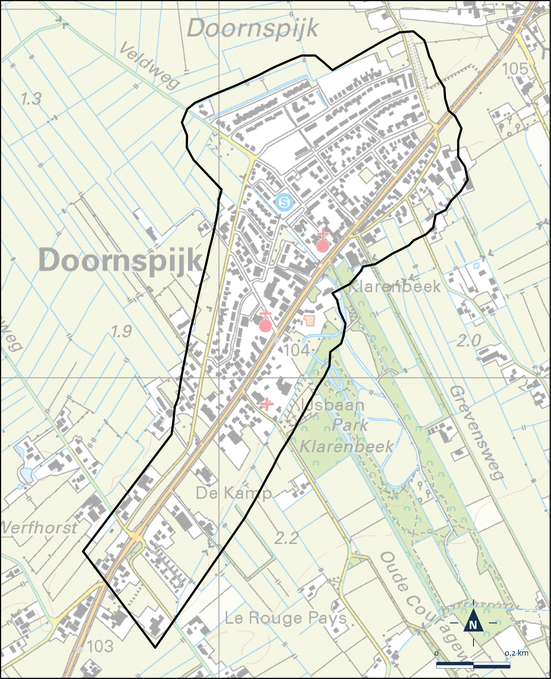 Kaart Elburg, Doornspijk