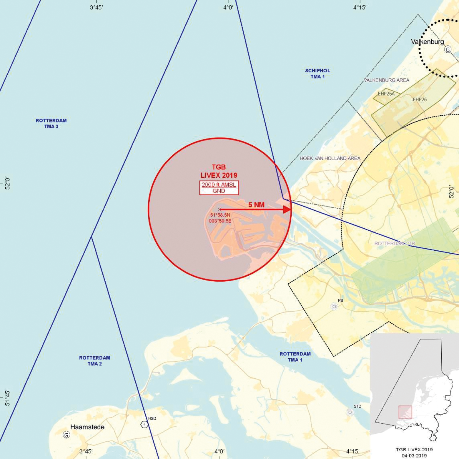 Figuur 1:Tijdelijk gebied met beperkingen LIVEX 2019