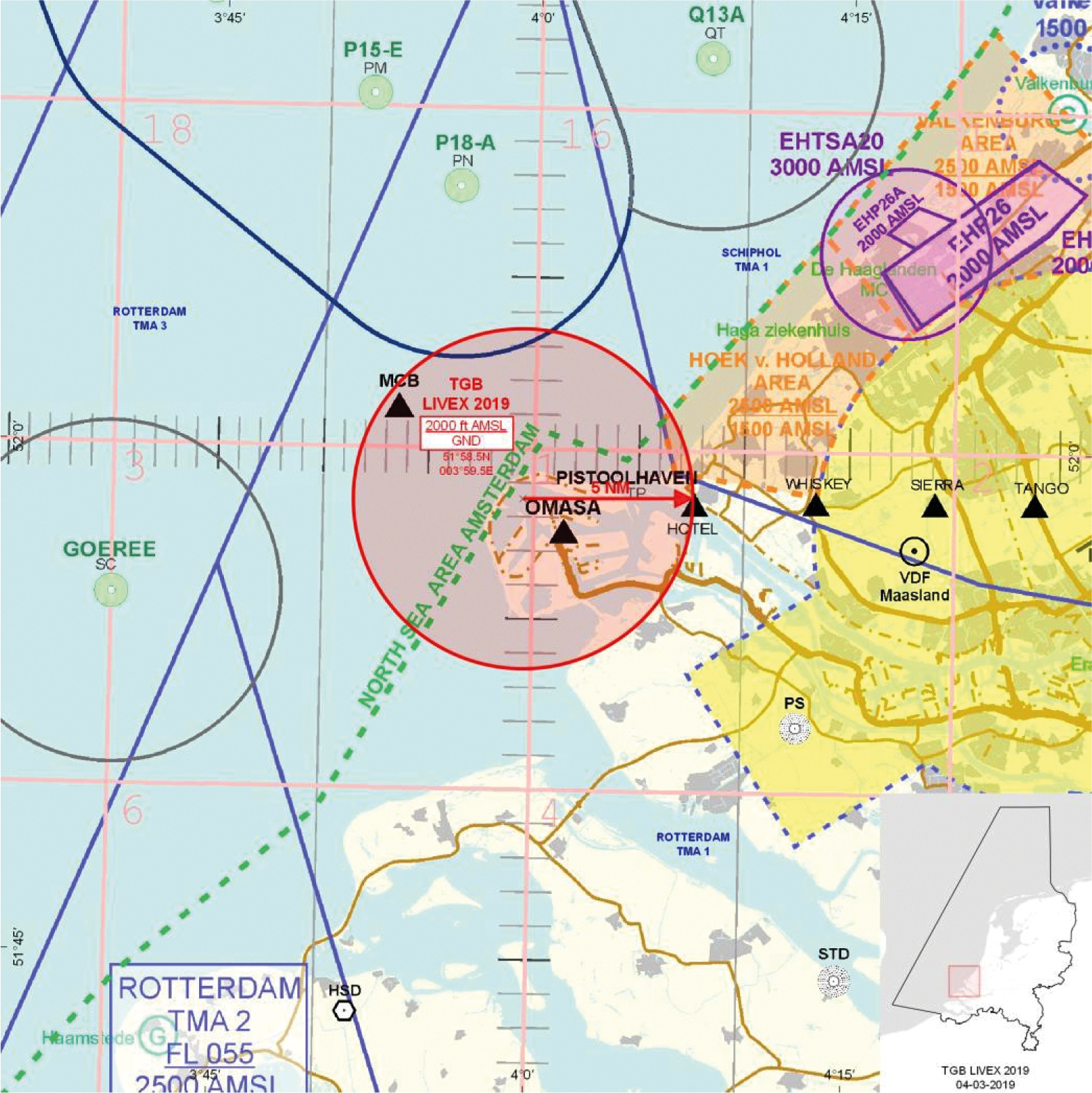 Figuur 2:Tijdelijk gebied met beperkingen LIVEX 2019