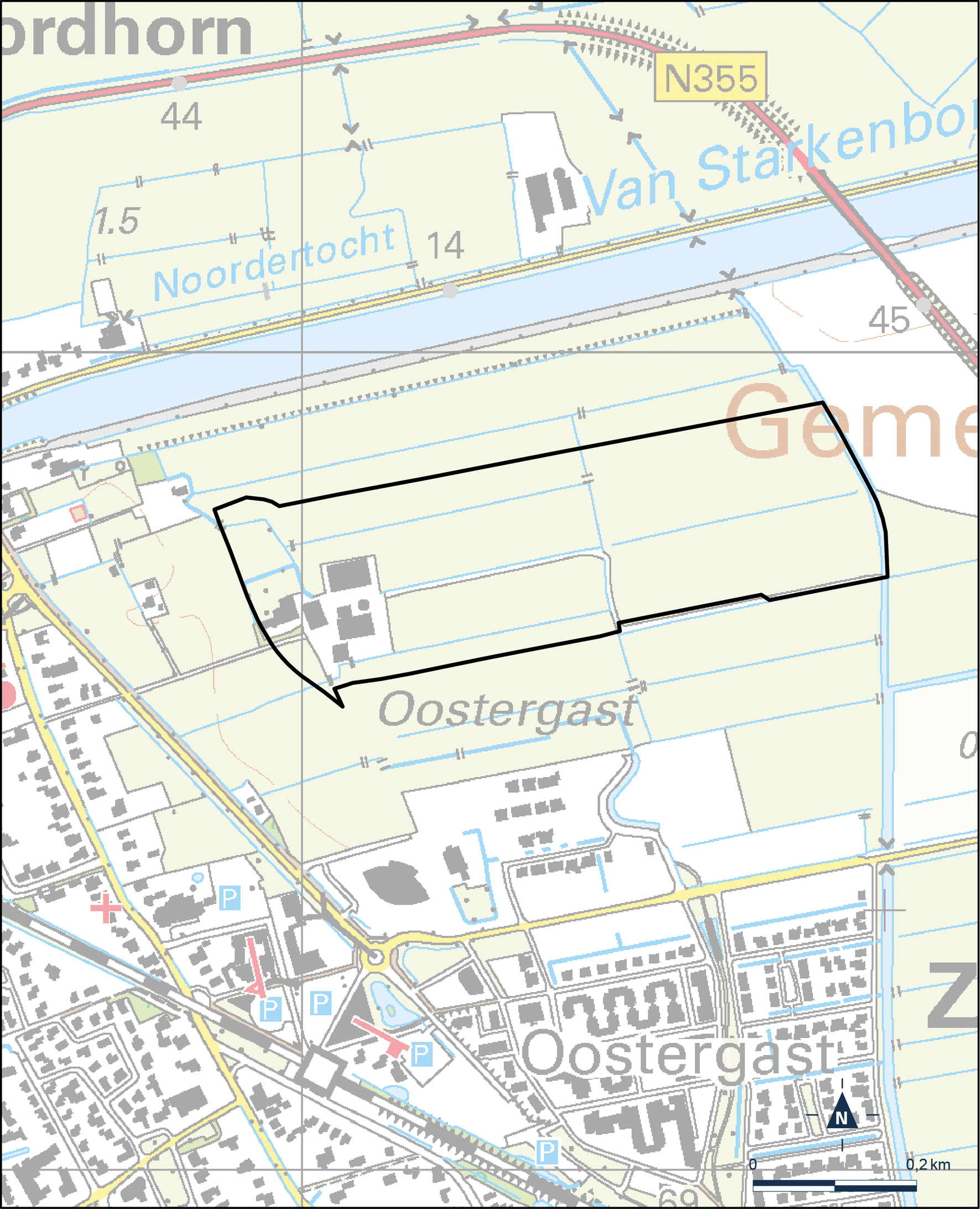 Kaart Westerkwartier, Oostergast