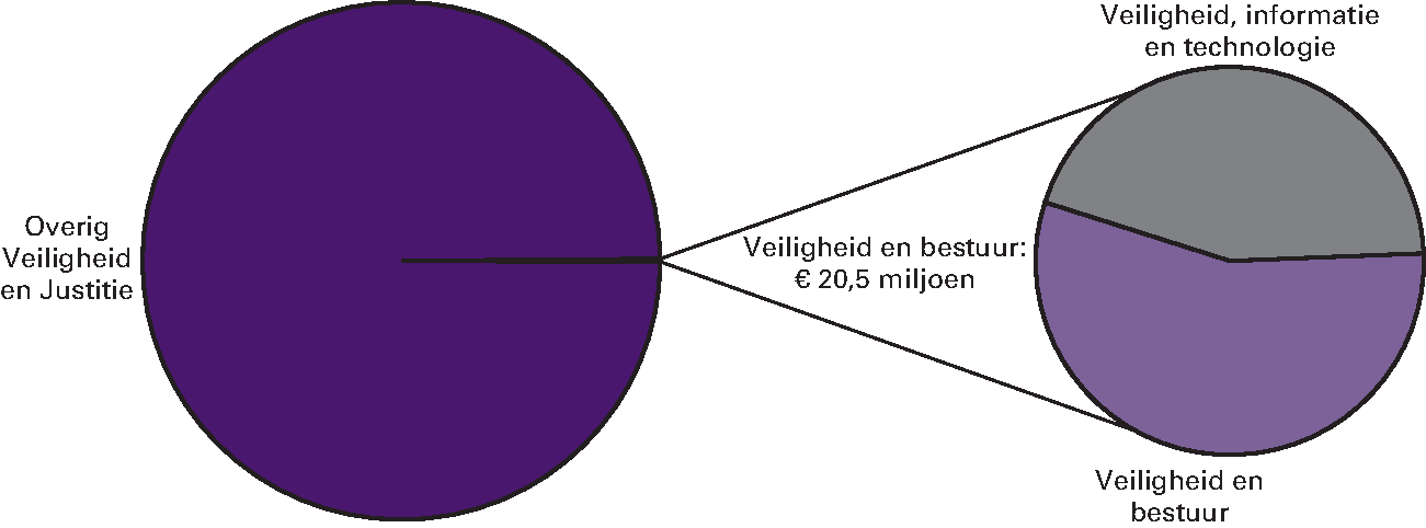 Realisatie begrotingsuitgaven Veiligheid en Justitie € 11.467,3 miljoen art. 25 Veiligheid en bestuur 0,2% 