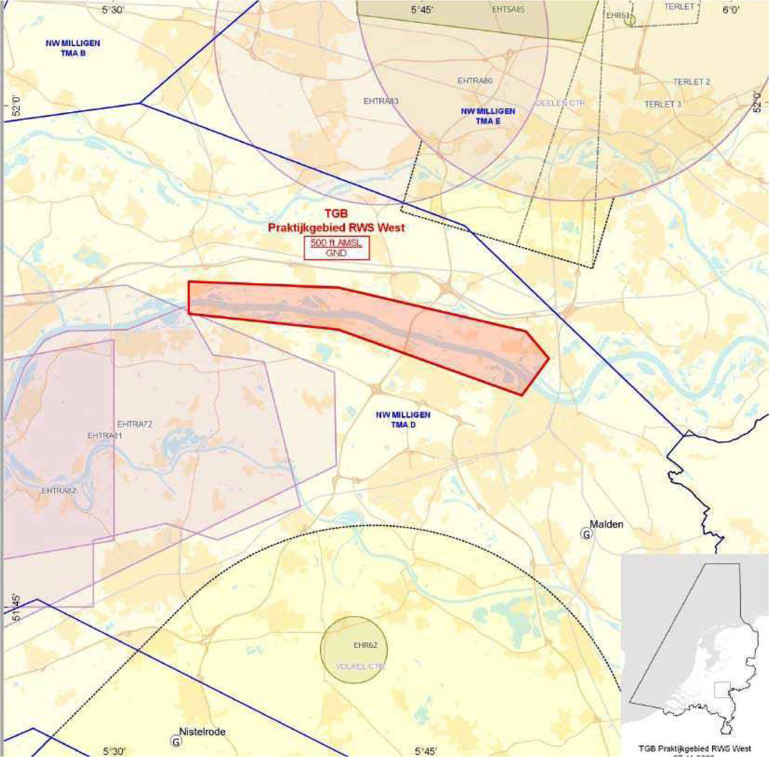Figuur: TGB Praktijkgebied RWS West