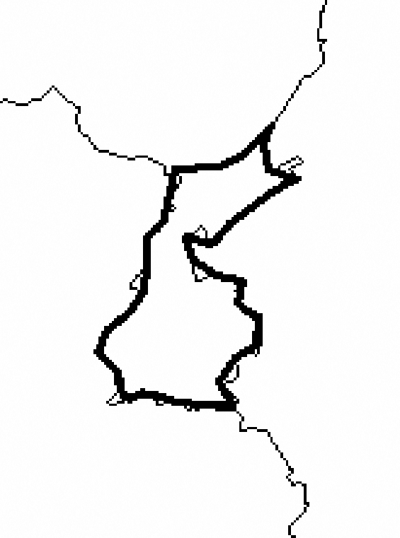 Figuur 4: Gemarkeerd gebied van (mogelijke) inzet van frequentieblok 5A, 7B of 8C in Limburg-Zuid.