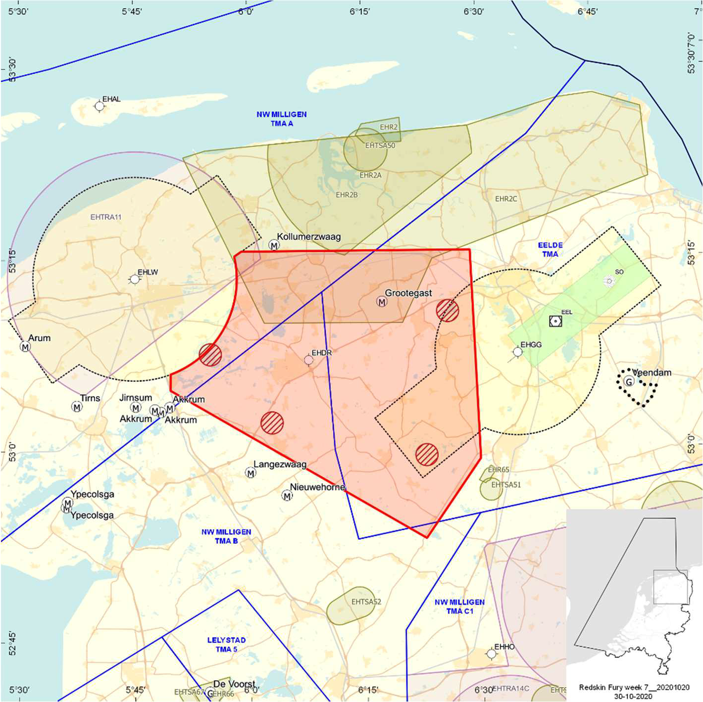 Oefengebied (tijdelijk laagvlieggebied) Groningen