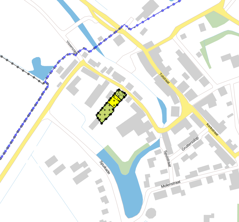kaart plangebied bestemmingsplan Visserszijde 11a te Geervliet