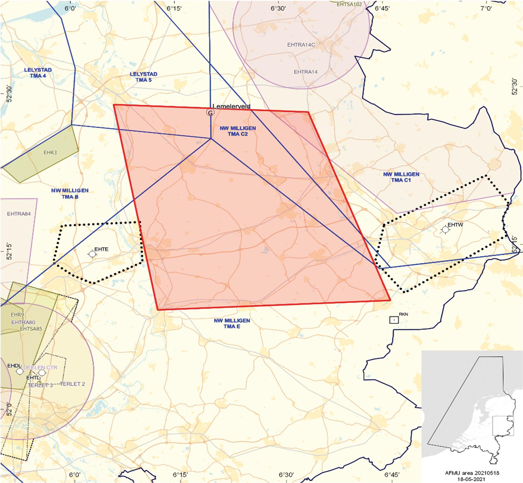 Figuur 1: Oefengebied Longbow Strike