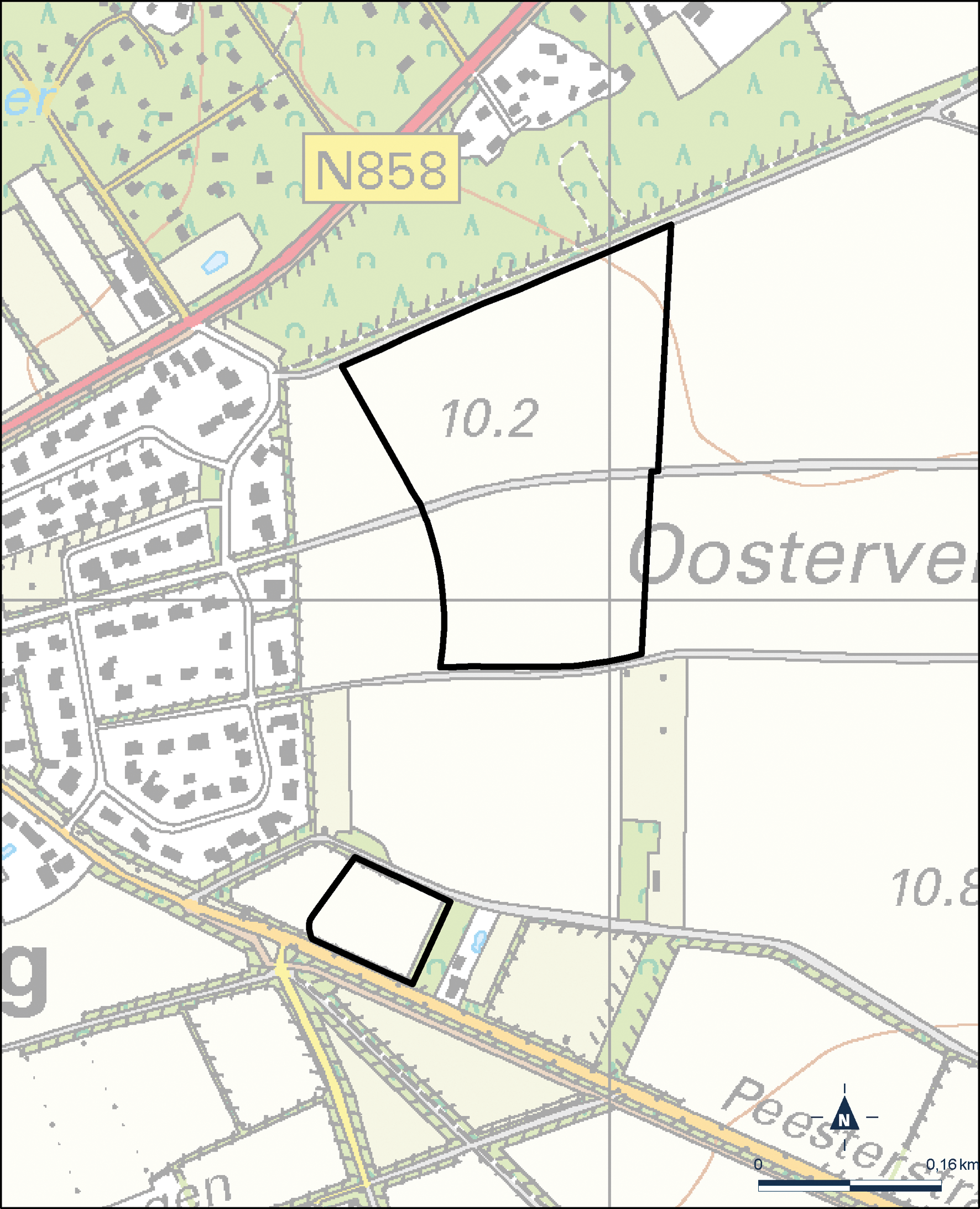 Kaart Noordenveld, Oosterveld fase 2 en 3
