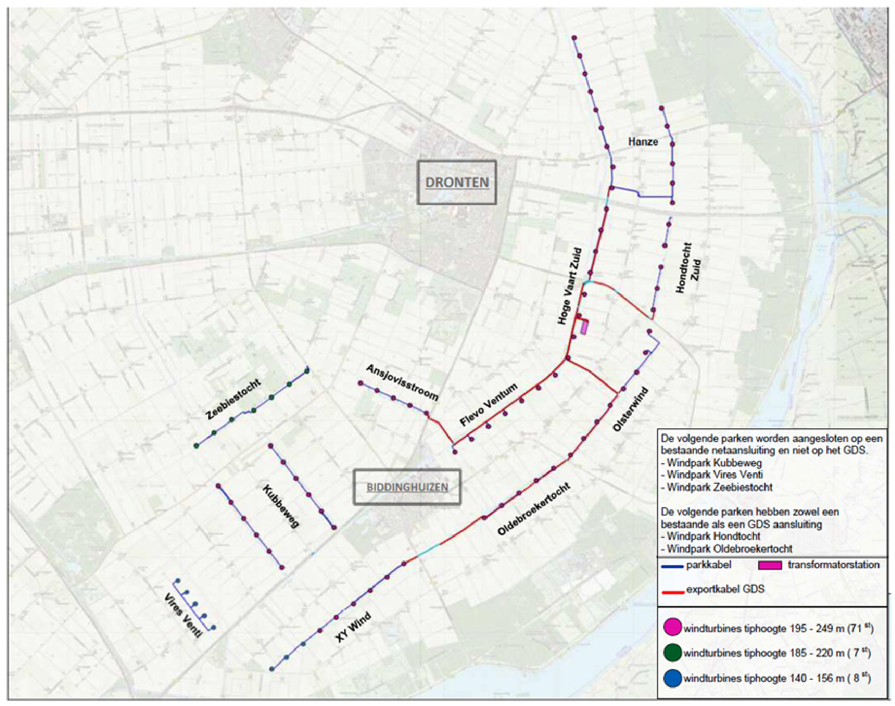Overzichtskaart Windplan Groen