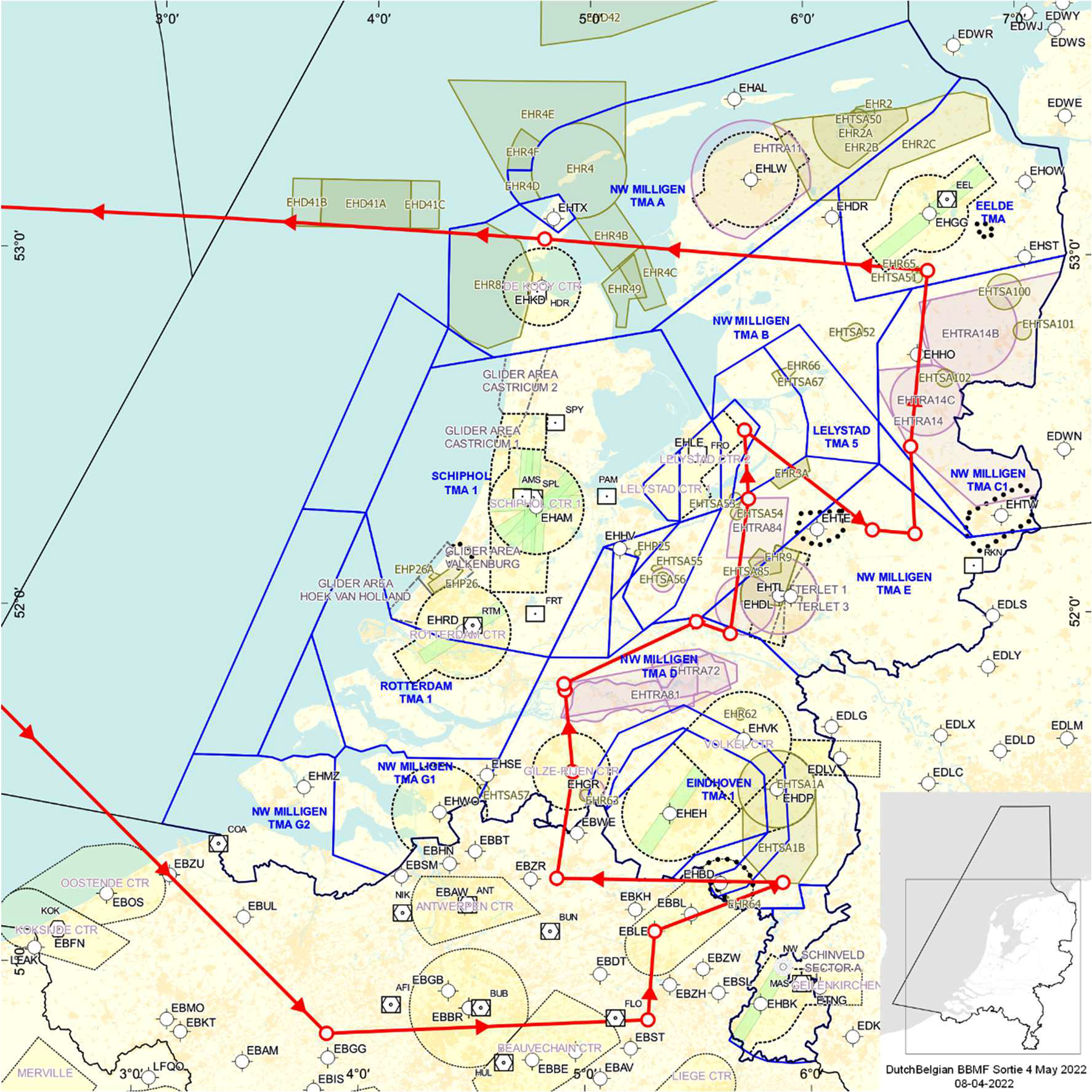 Figuur: voorgenomen route