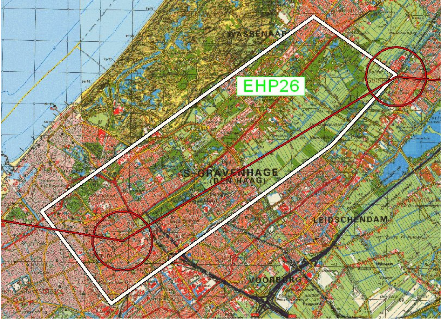 Figuur 1: Route luchtdefilé